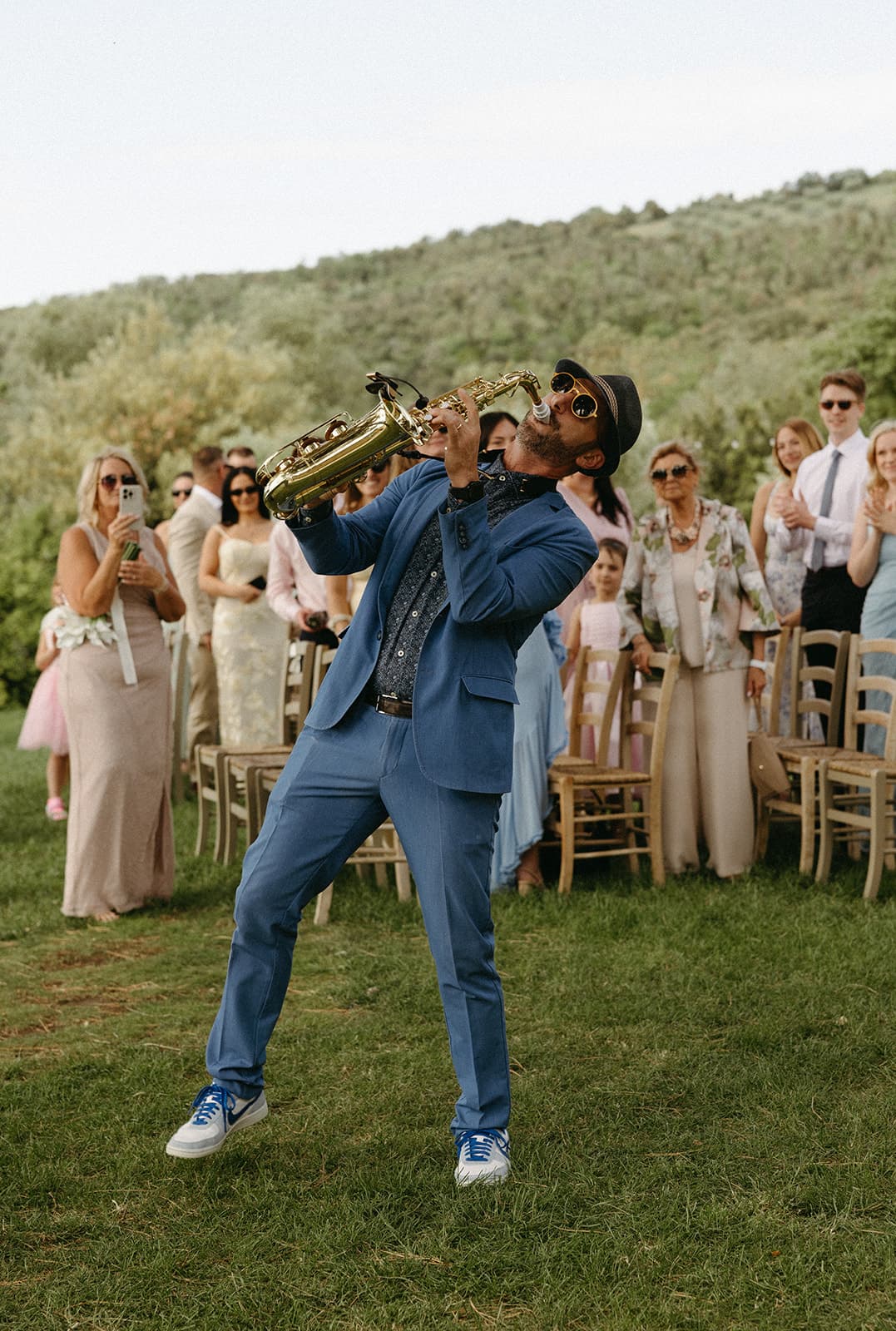 Wedding band live on stage