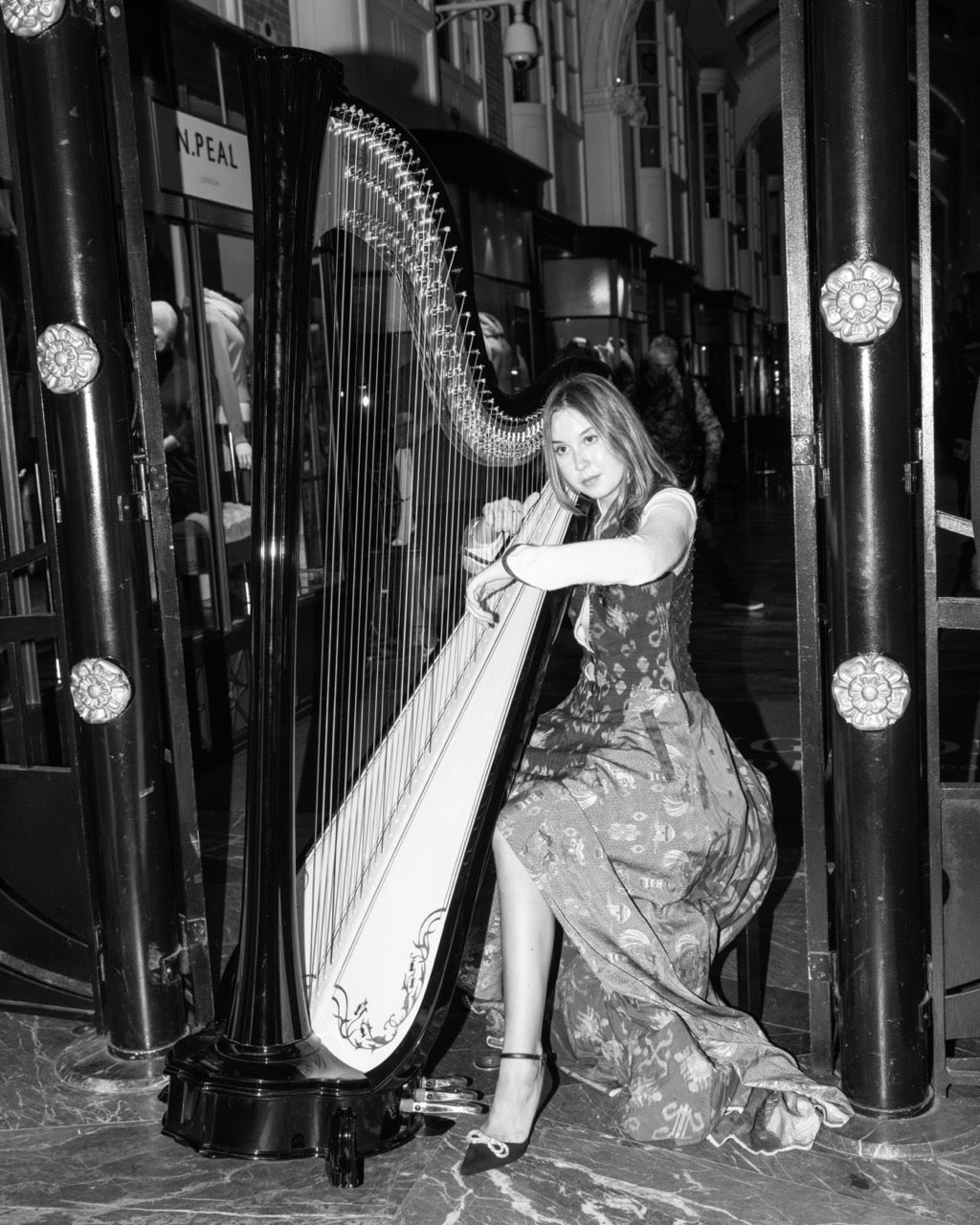 Amy On Harp